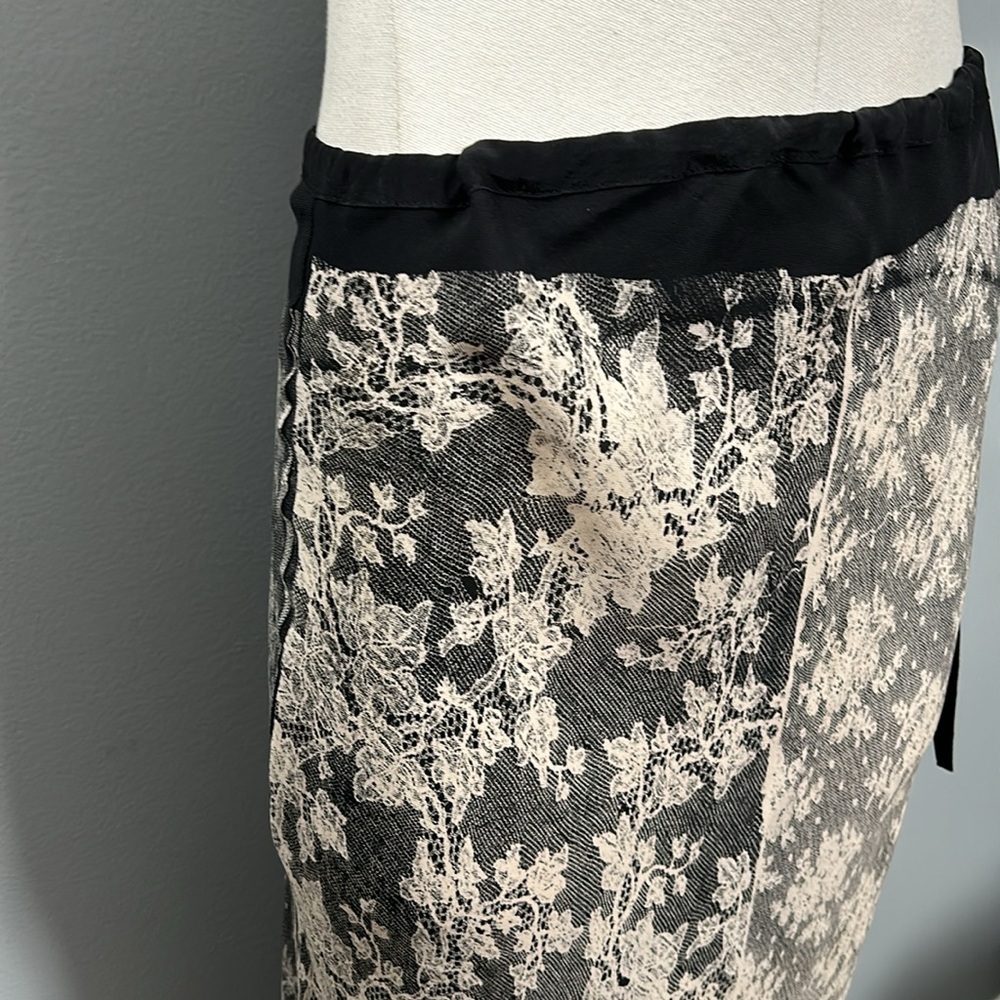 Silk JAGODA KURSA Hand Painted Maxi Soft Skirt size M, Made in France - Picture 14 of 16